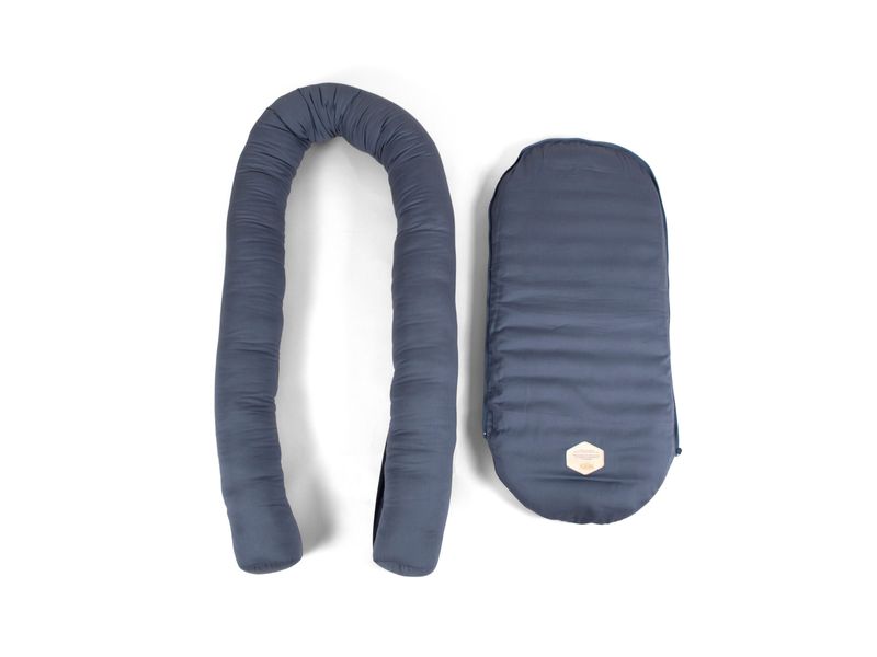 FILIBABBA Babynest - Kapok Muddly blue FILIBABBA