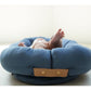 FILIBABBA Babynest - Kapok Muddly blue FILIBABBA