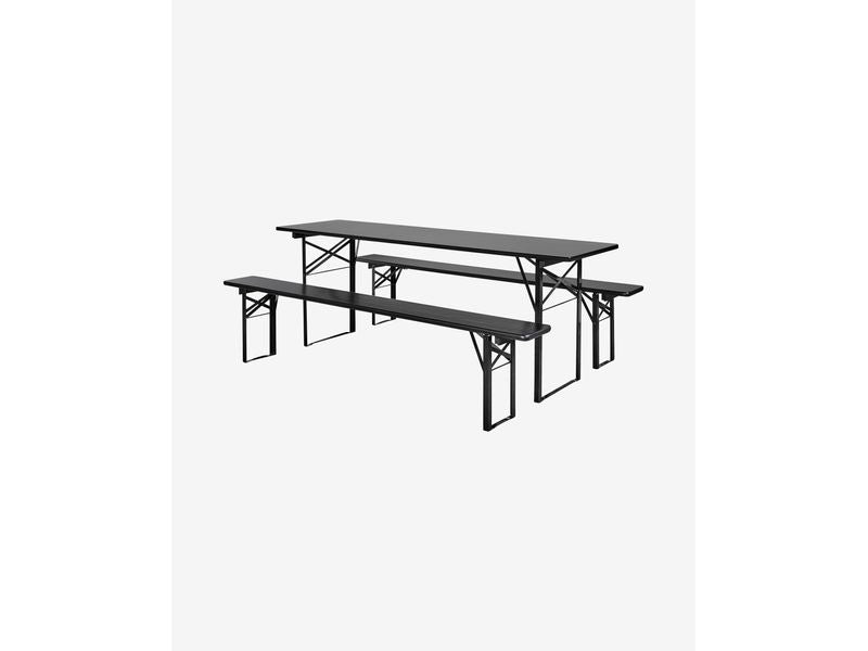 Nordal A/S Table/bench set - black. s/3, L Nordal A/S