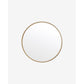 Nordal A/S CURLEW round mirror, iron - brass